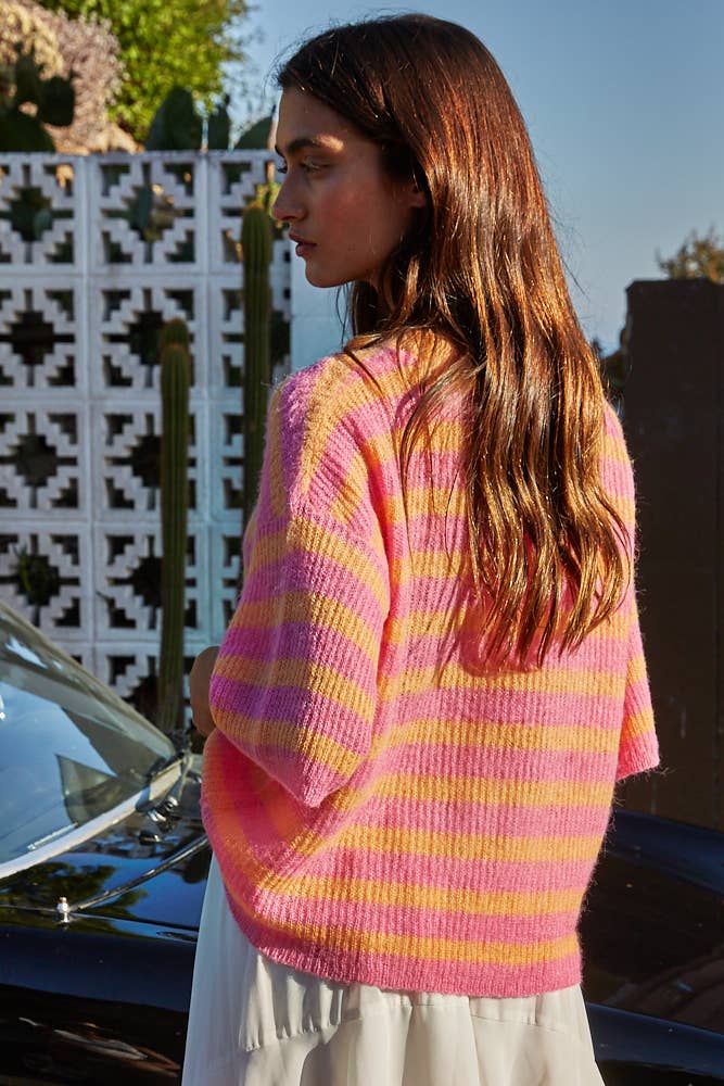 Orange and Pink Sweater