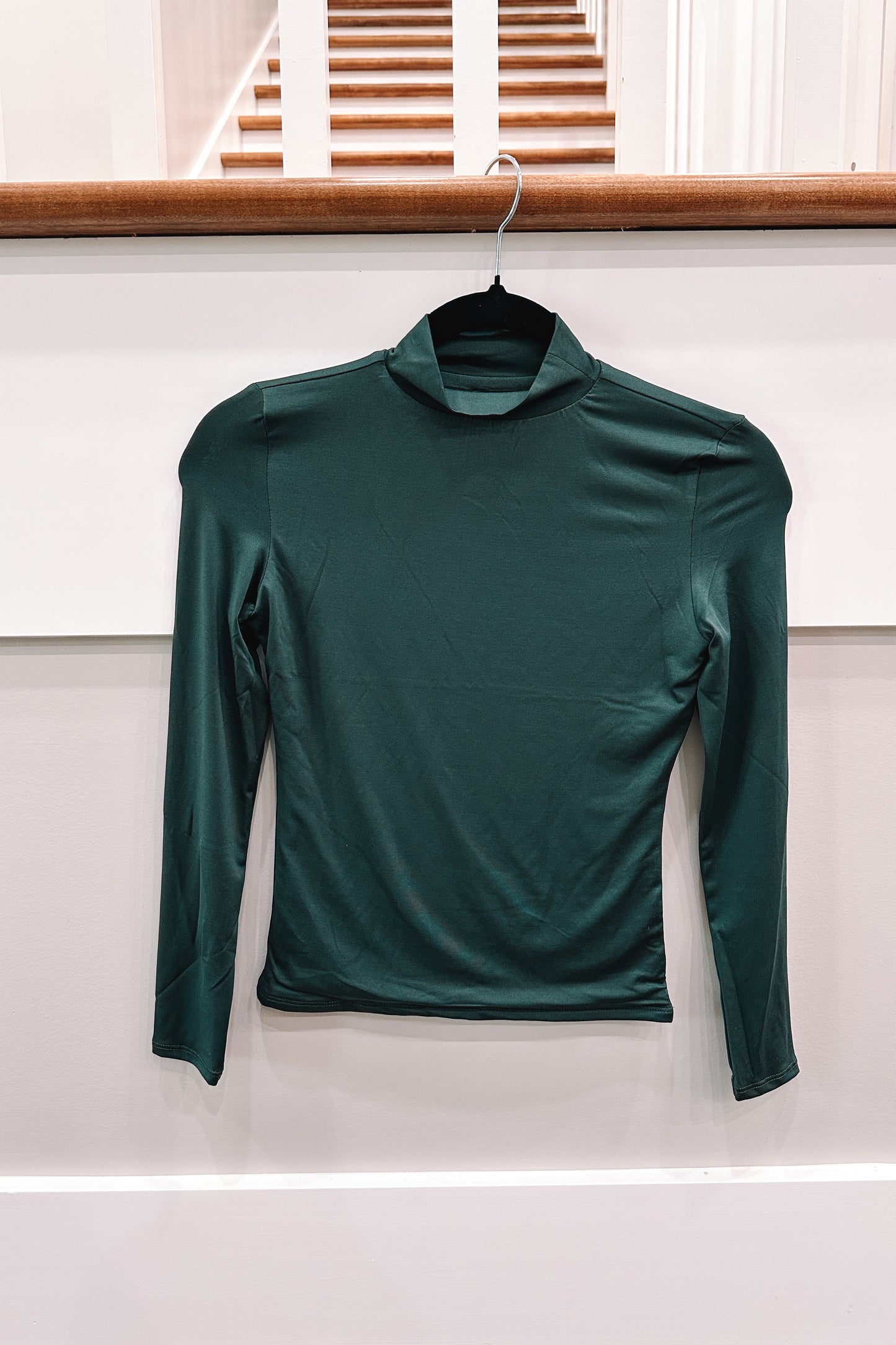 Mock Neck Undershirts - HUNTER GREEN SMALL