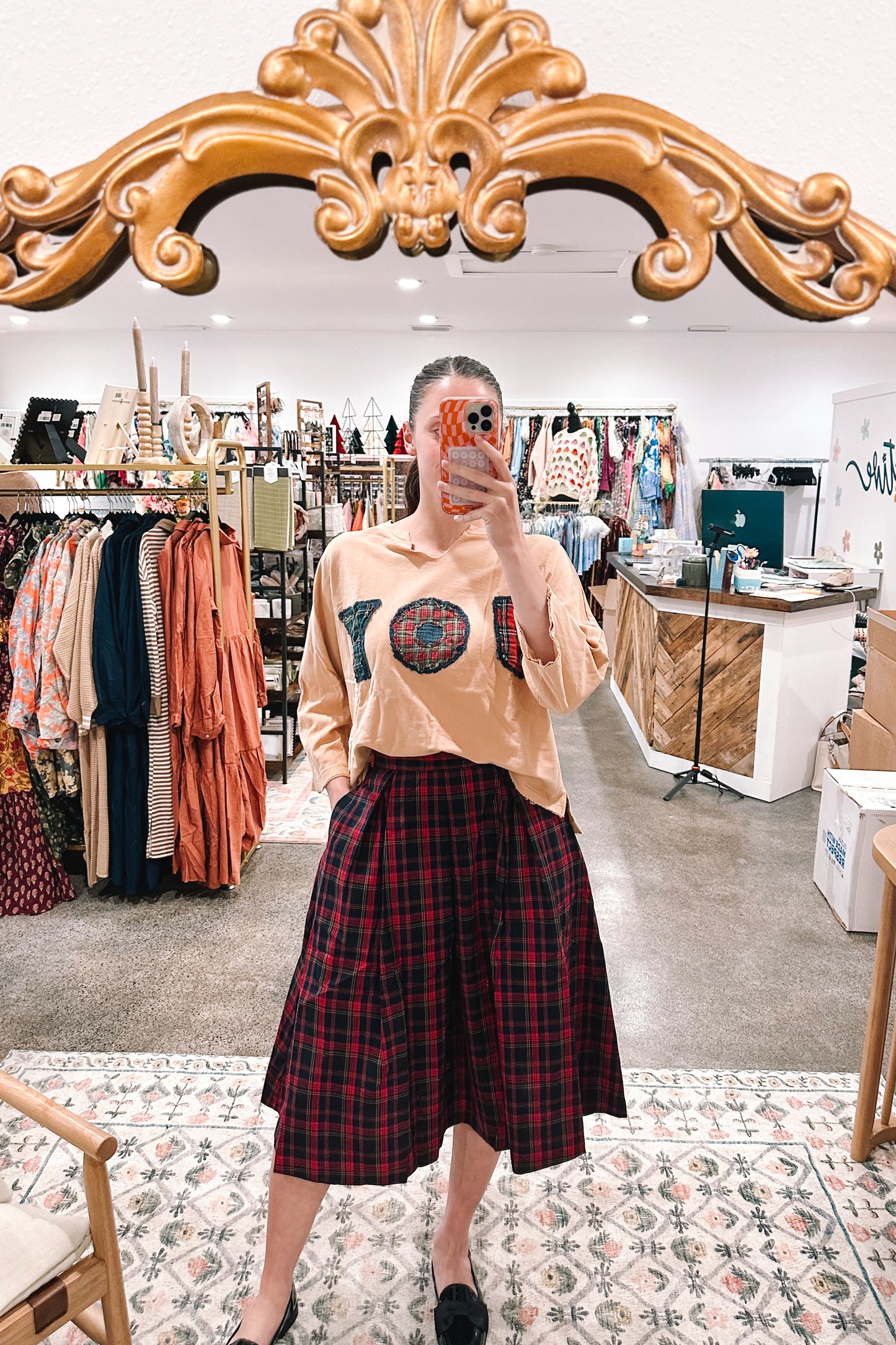 Christmas Plaid Skirt - XLARGE