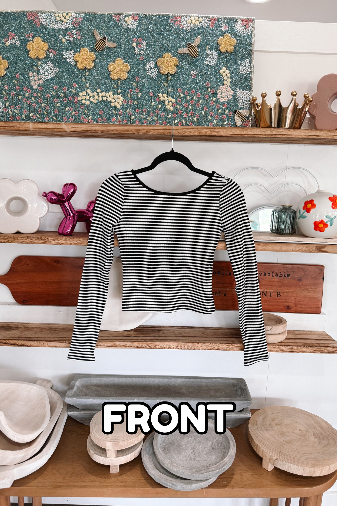 Stripe Long Sleeve Top