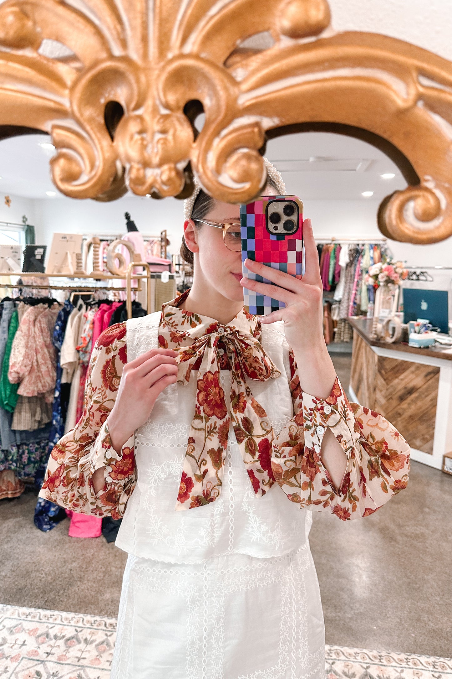 Spring Paisley Top