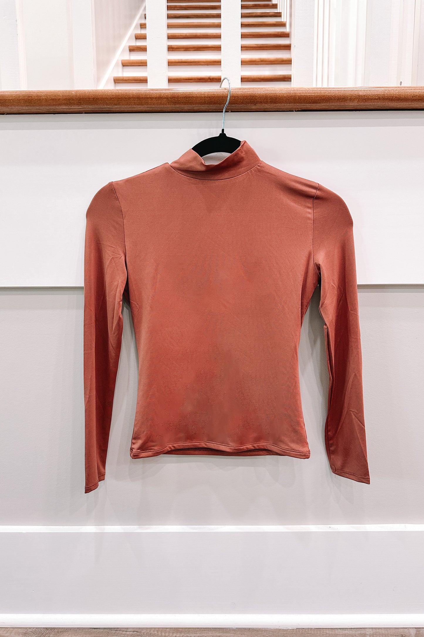 Mock Neck Undershirts - HUNTER GREEN SMALL