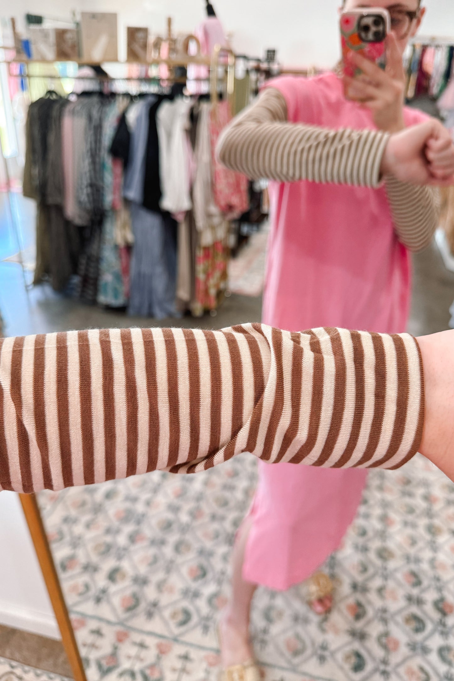 Striped Long Sleeve Top