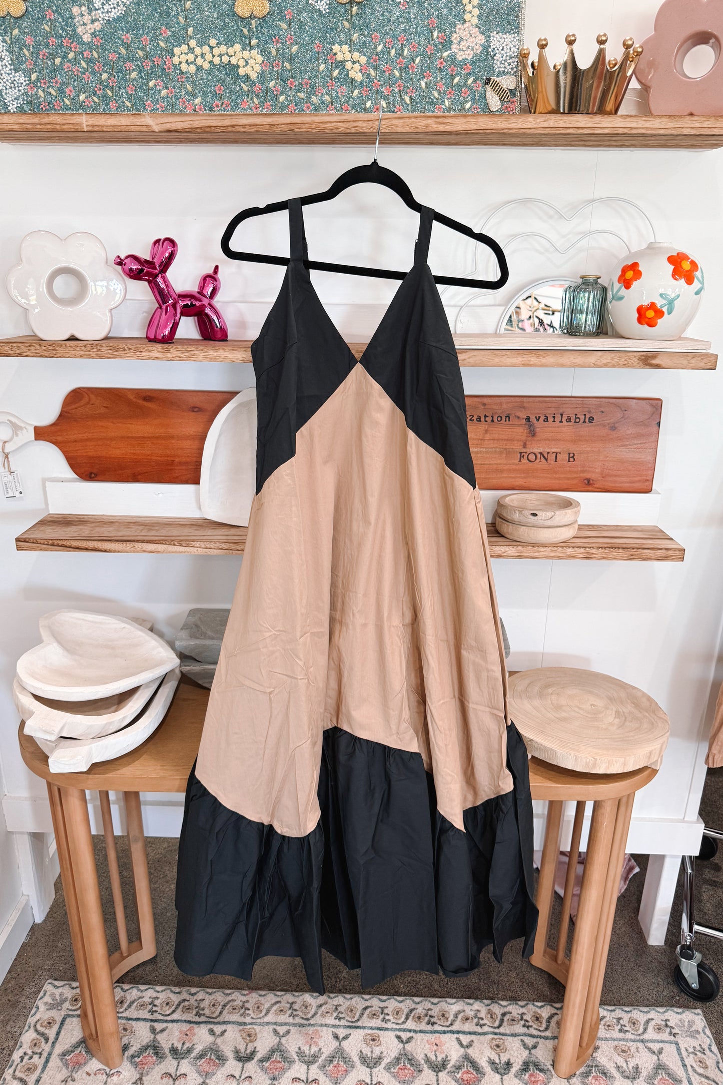 Mocha Block Dress