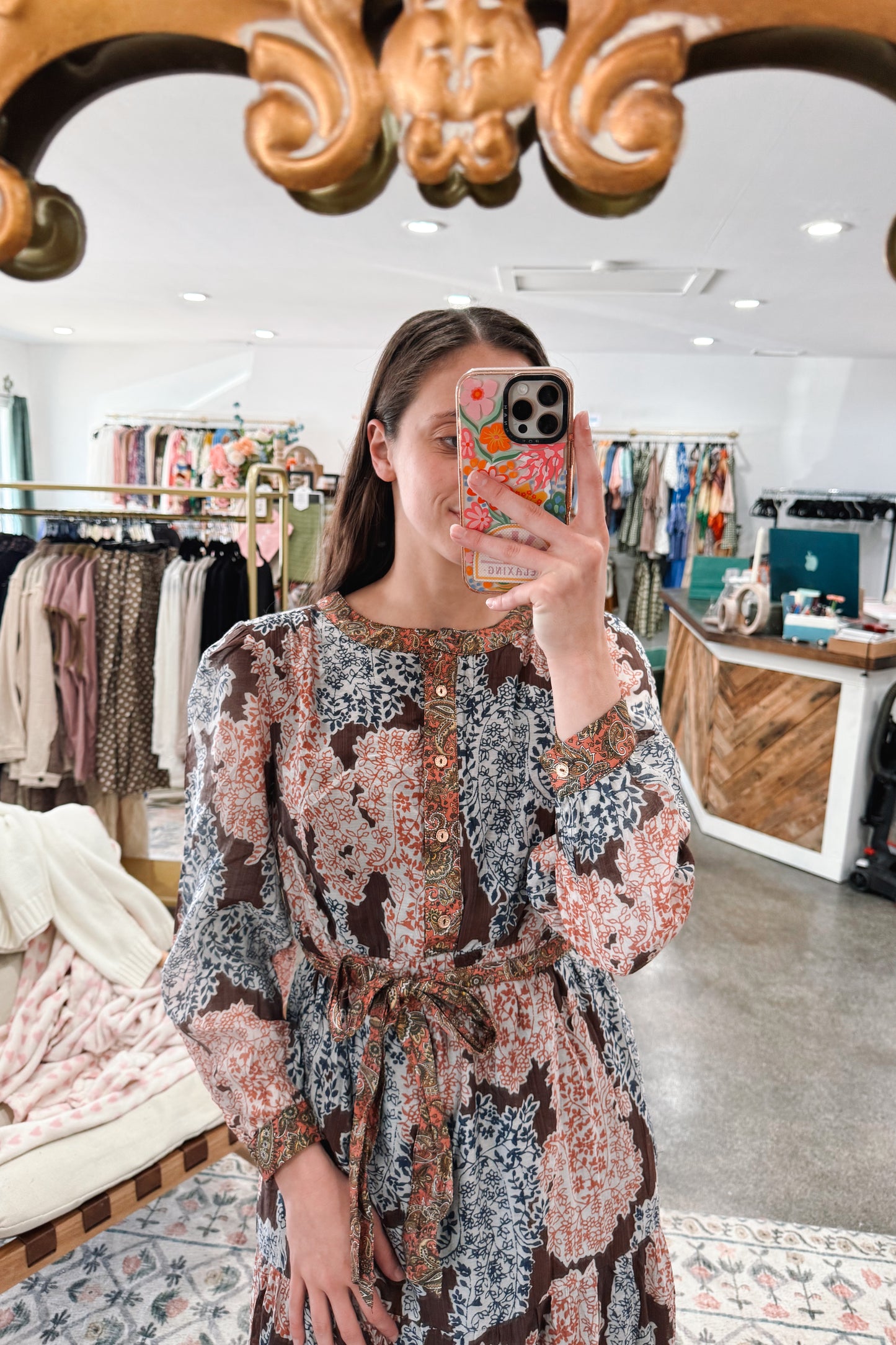 Brown Mix Dress