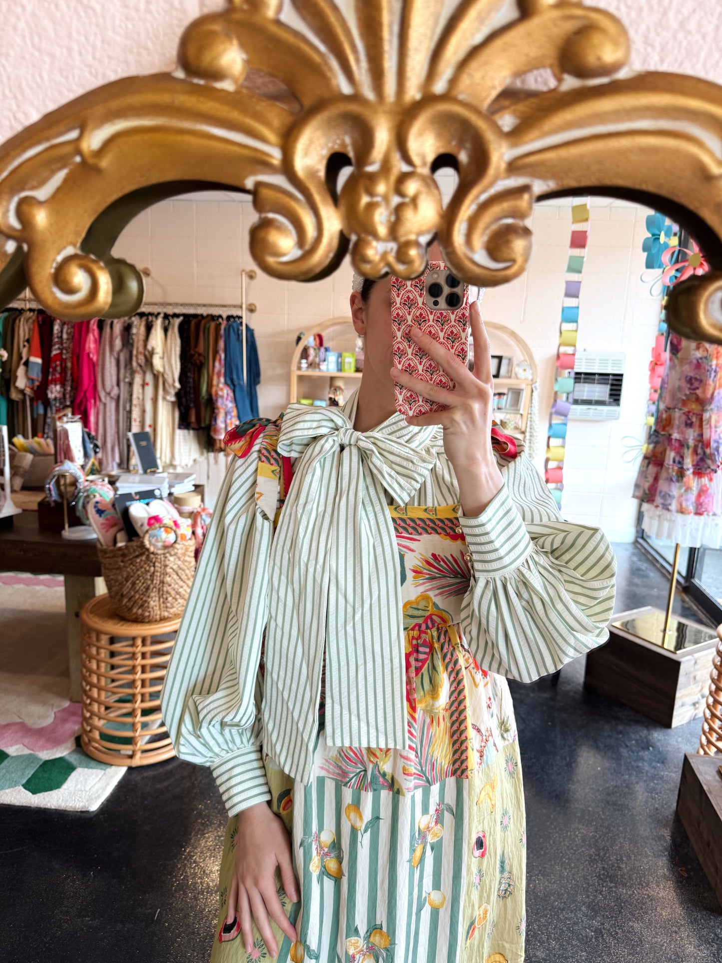 Patchwork Print Dress