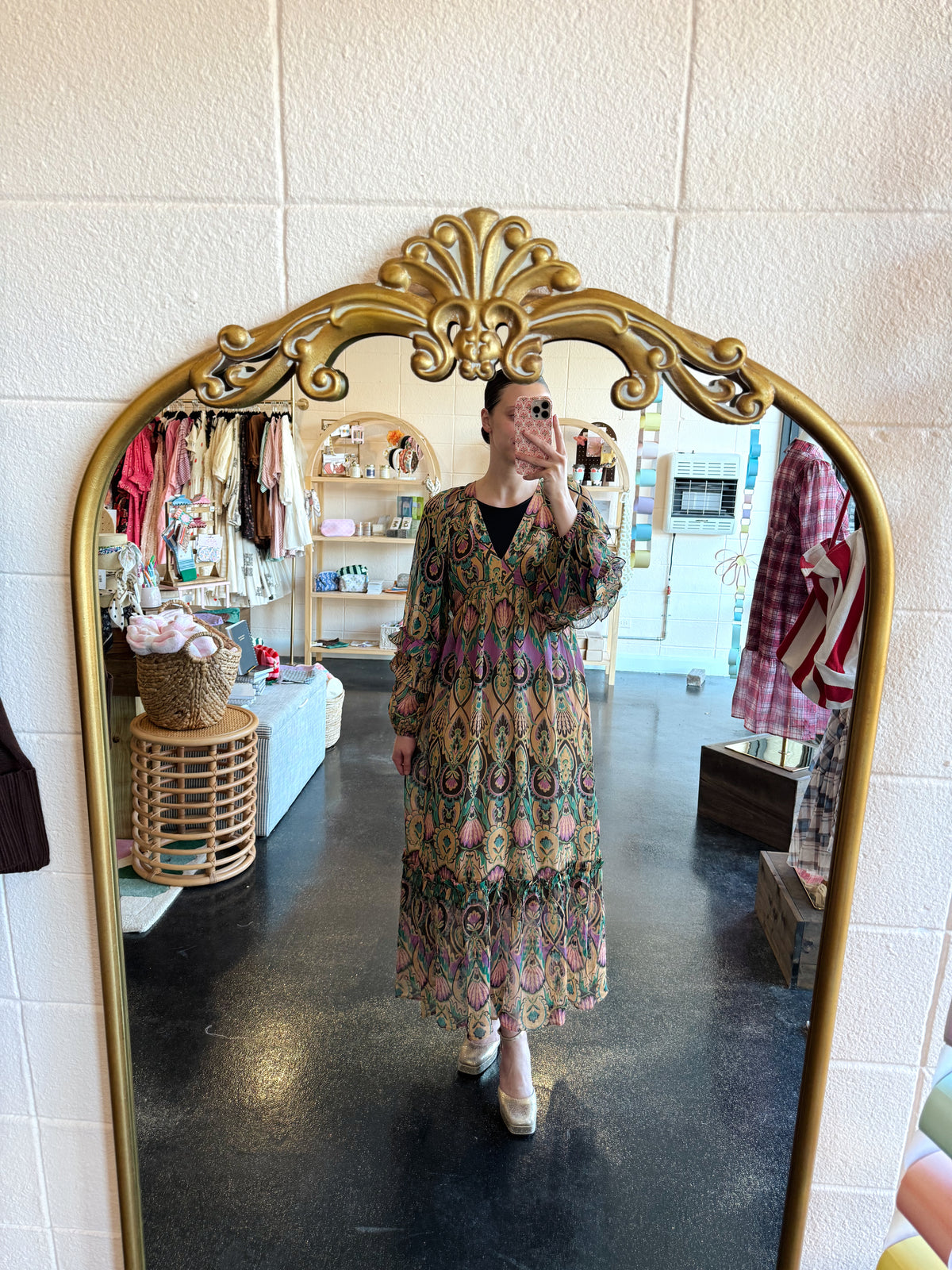 Garden Printed Maxi Dress