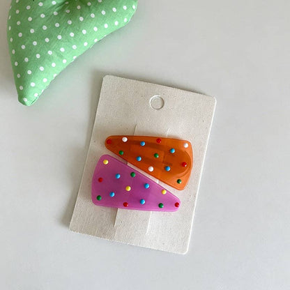 Polka Dot Hair Clips