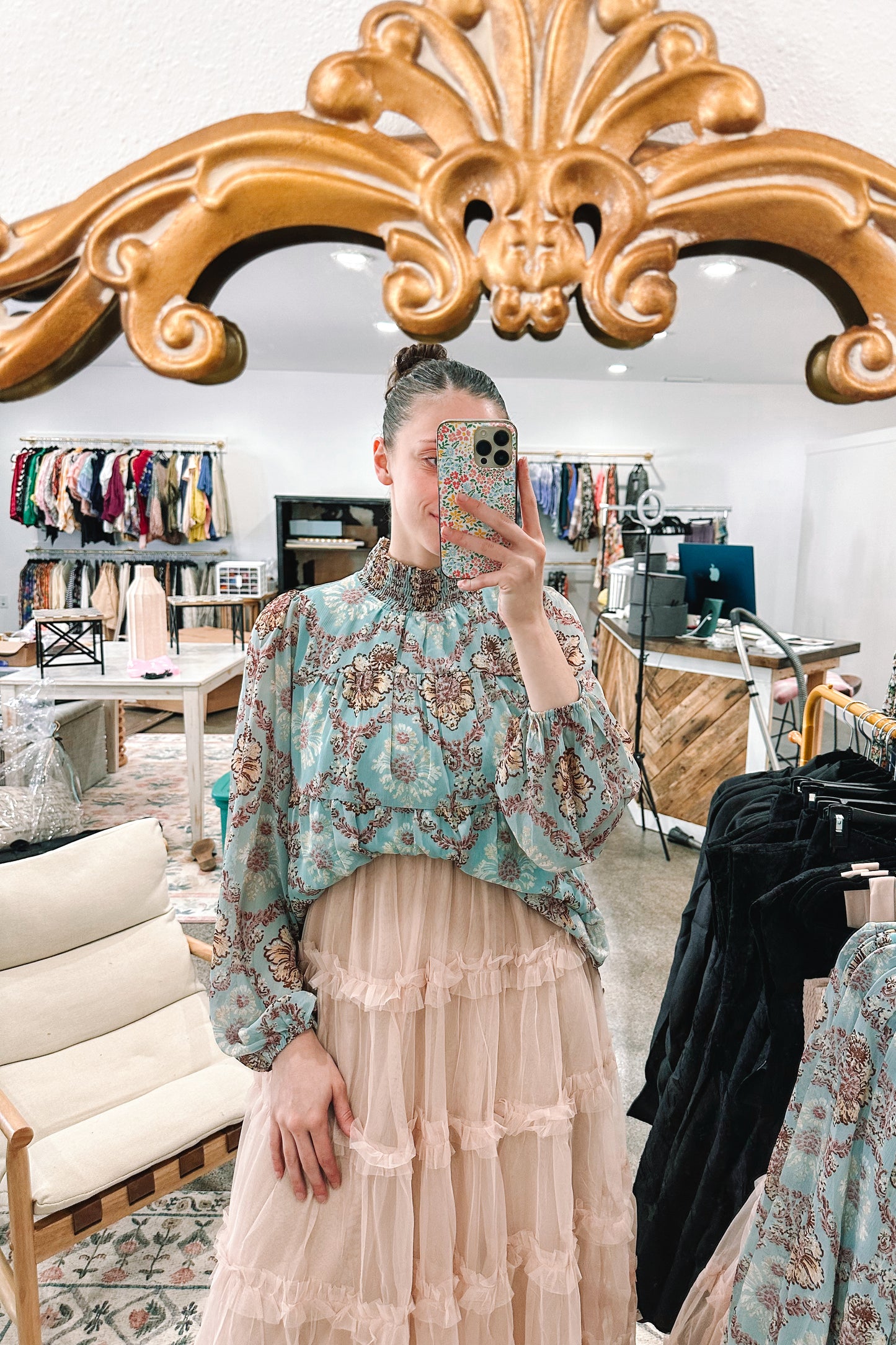 Floral and Frills Top