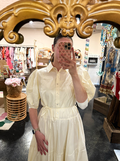 Butter Button Down Dress