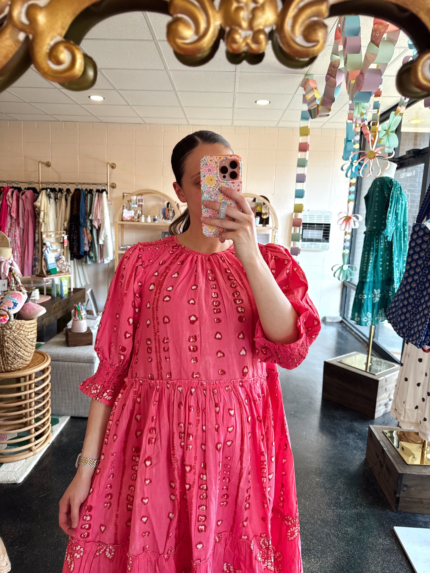 Washed Flower Dress