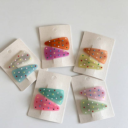 Polka Dot Hair Clips