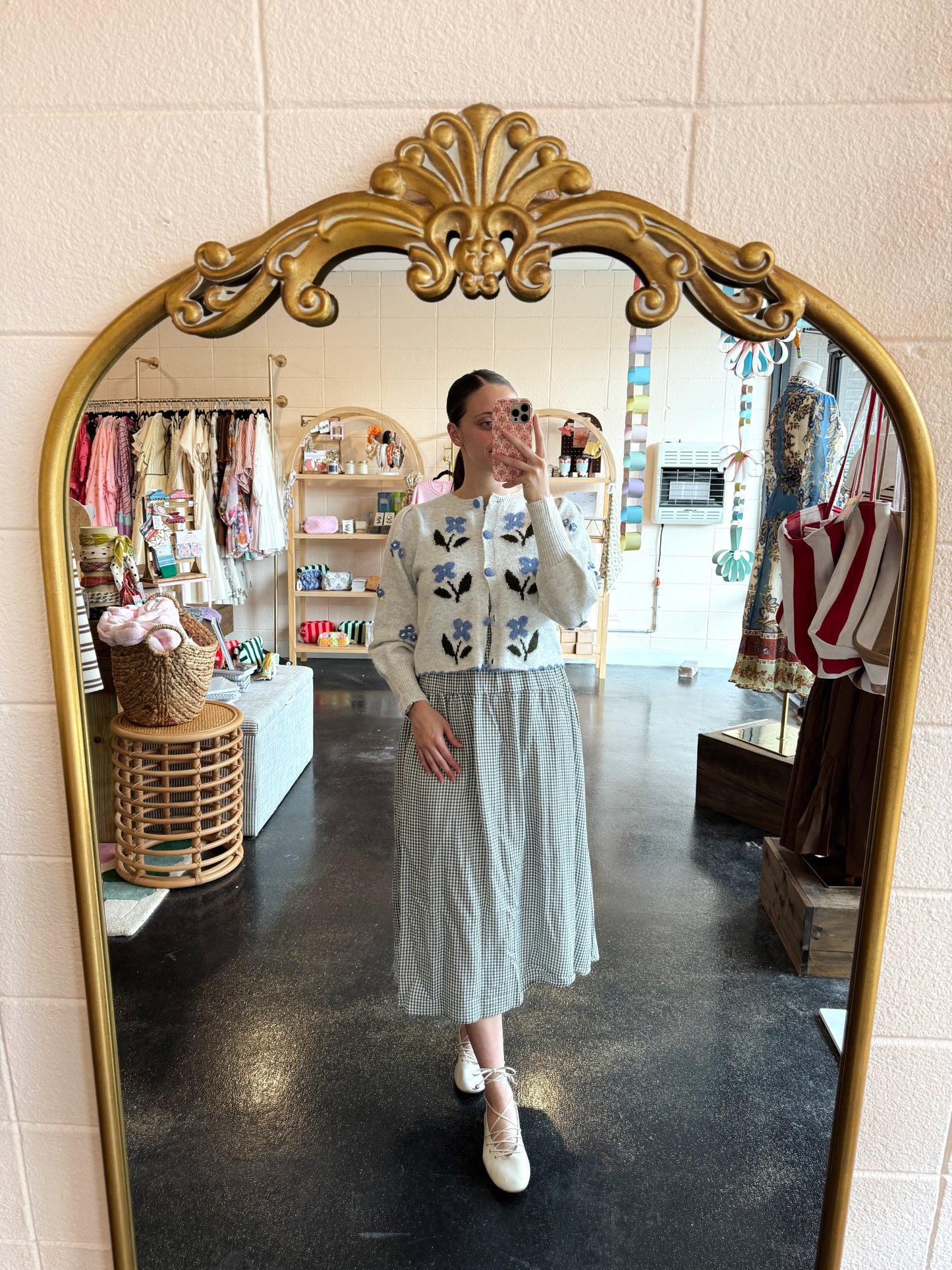 Floral Embroidery Cardigan
