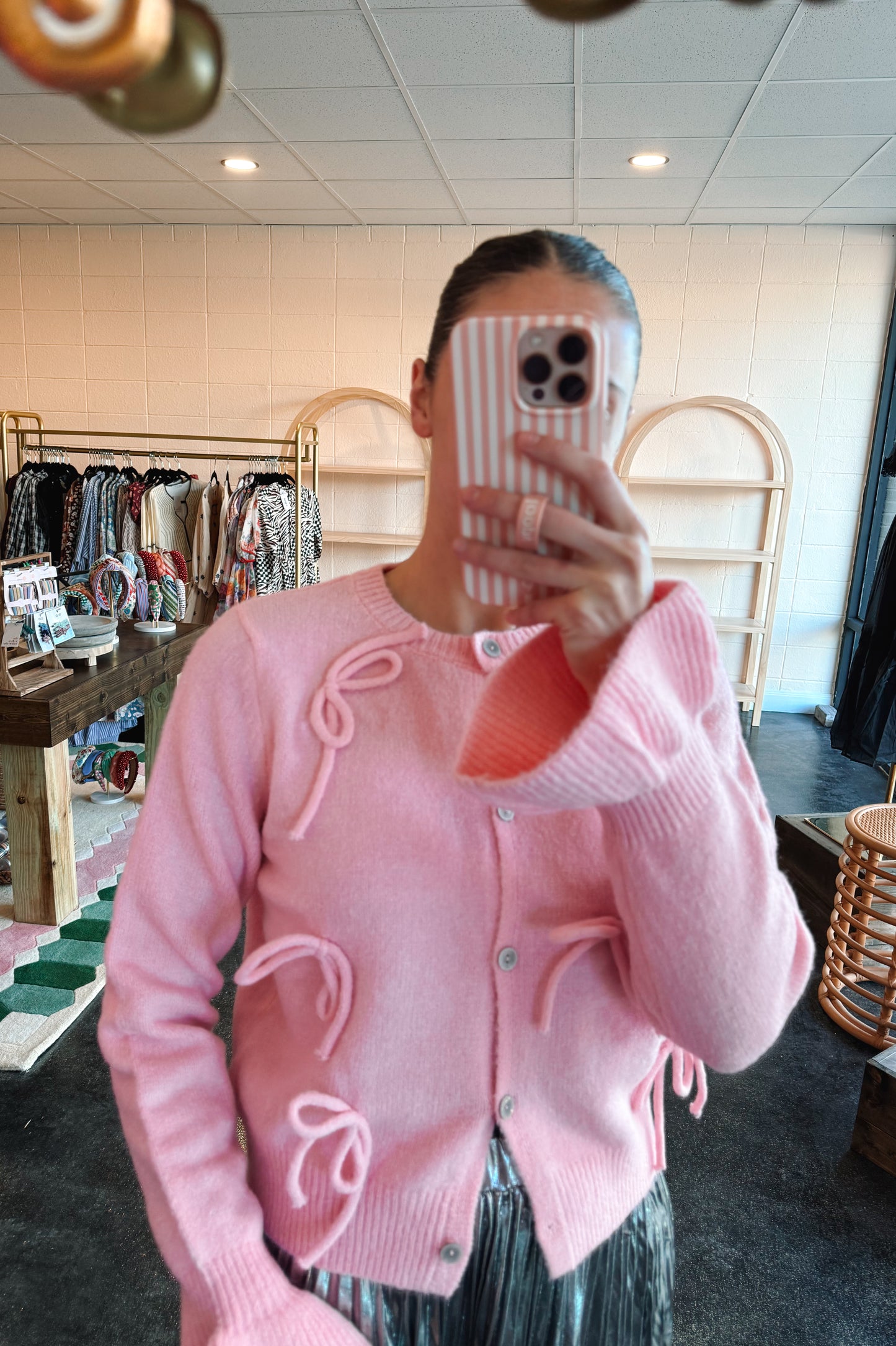 Pink Bow Sweater