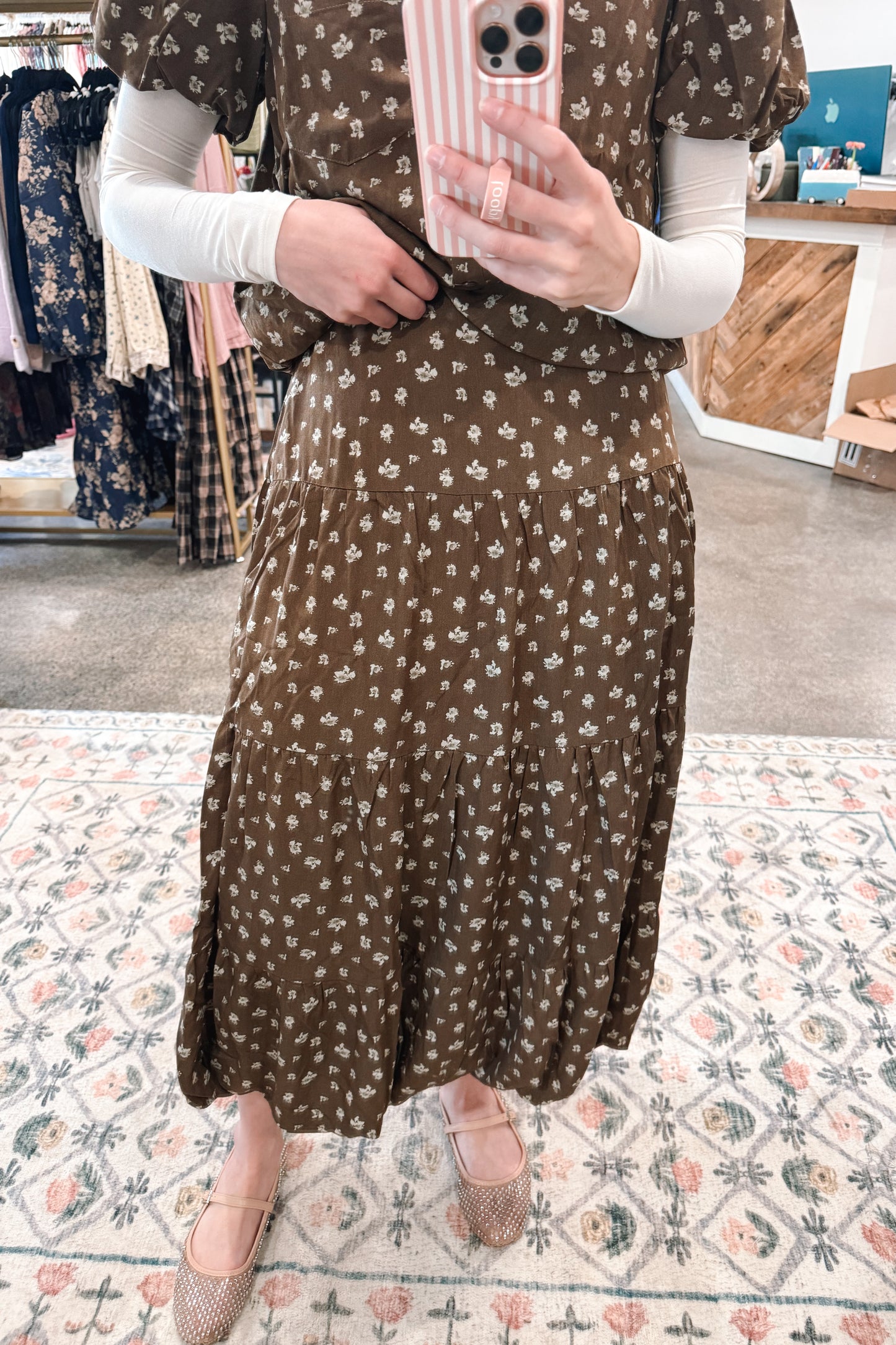 Fall Roses Set Skirt