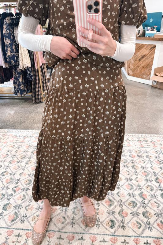 Fall Roses Set Skirt