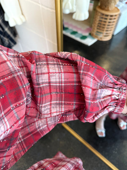 Sparkle Plaid Dress