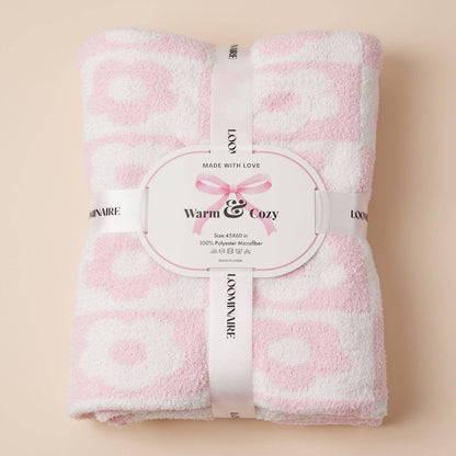 Flower Checkerboard Blanket