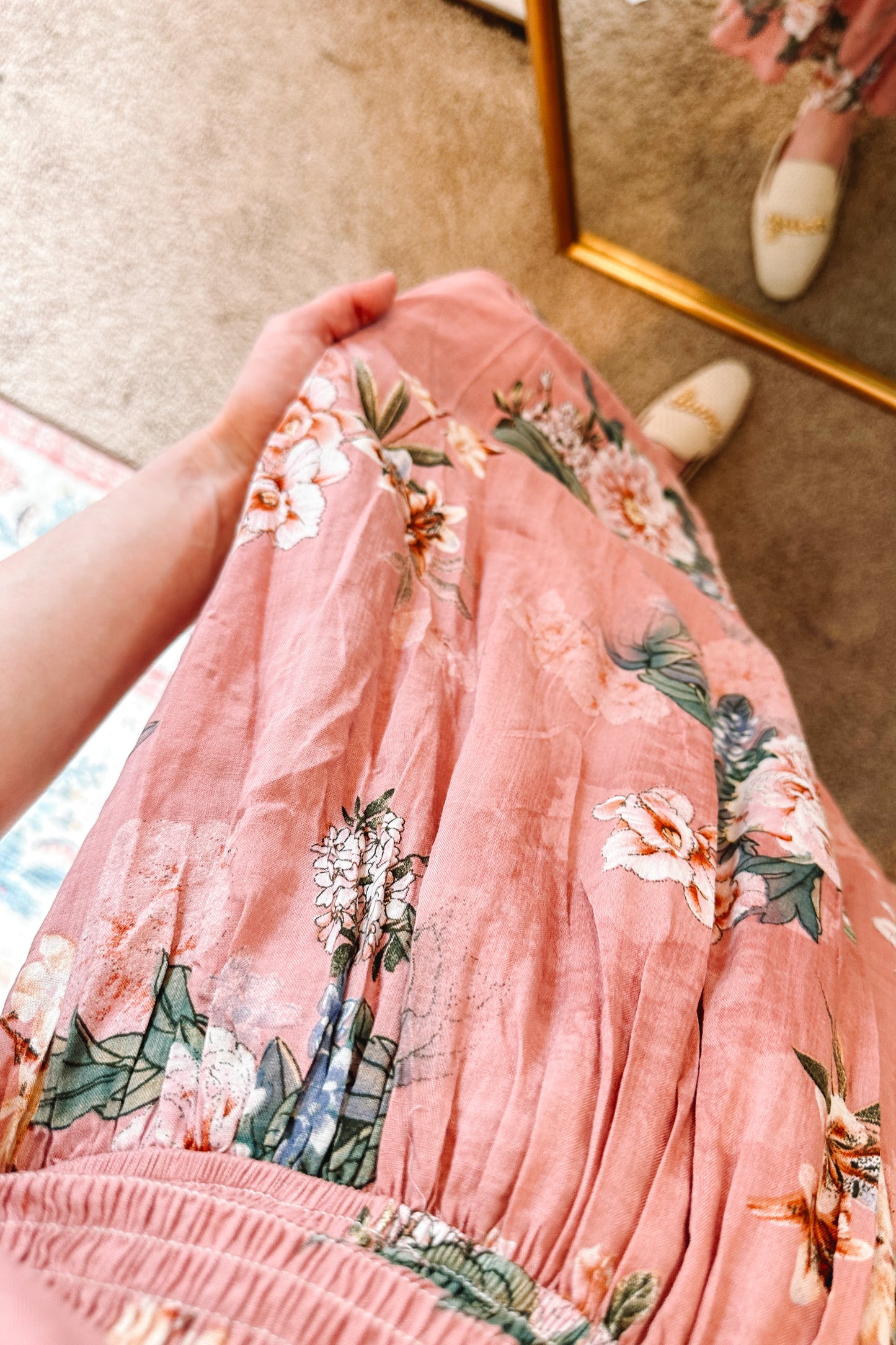 Pink Garden Floral Dress