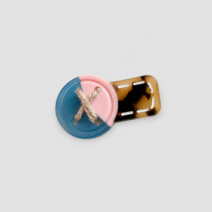 Button Hair Clips