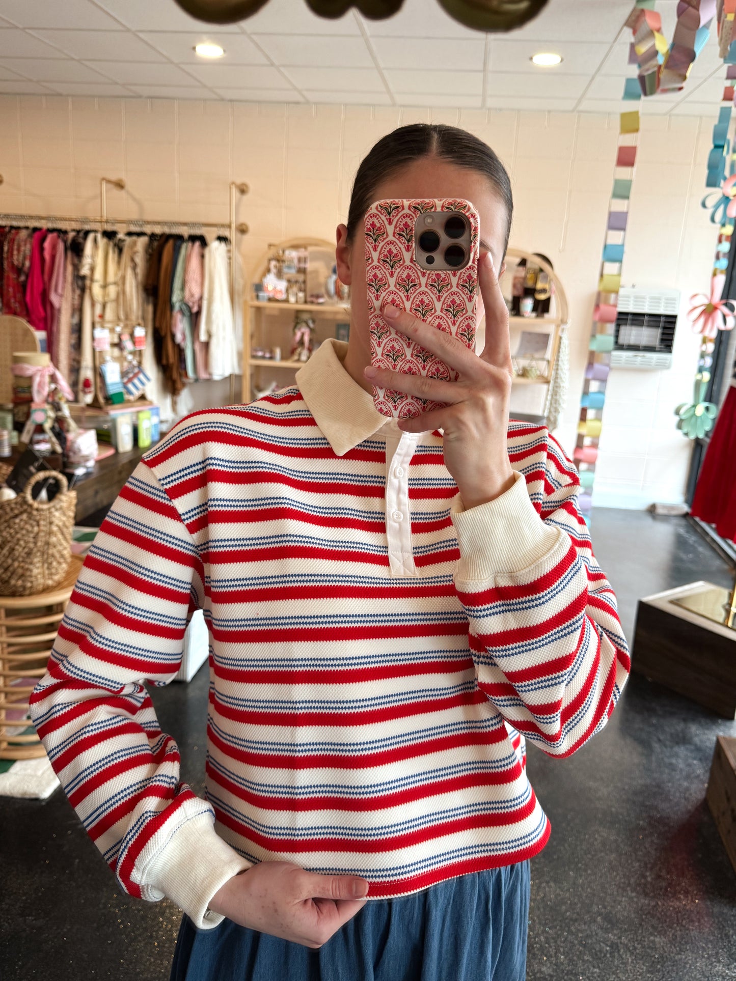 Rugby Stripe Top