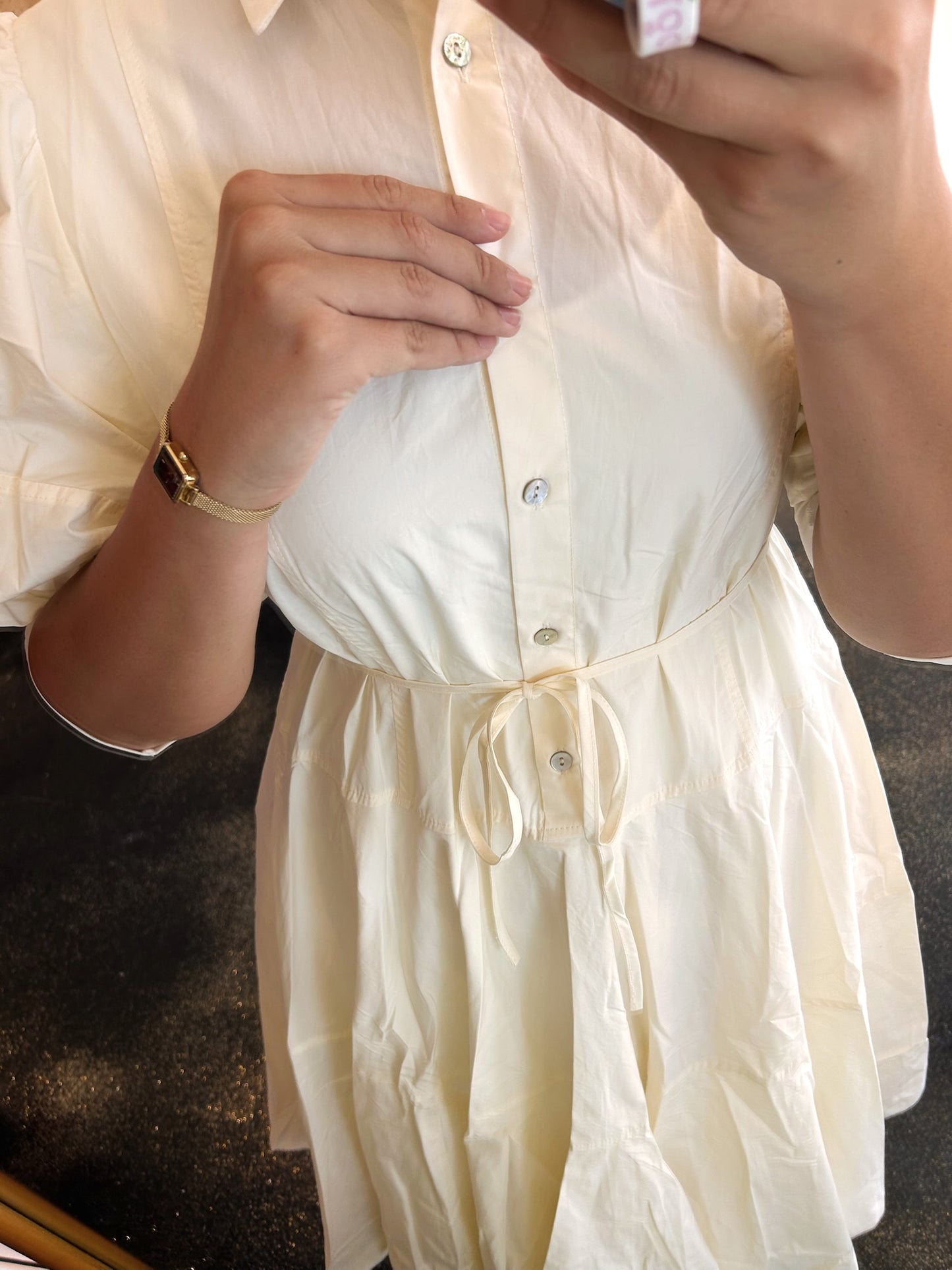 Butter Button Down Dress