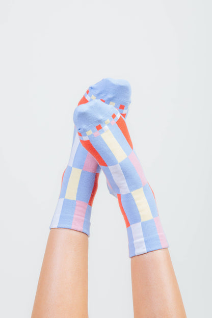Color Block Casual Socks