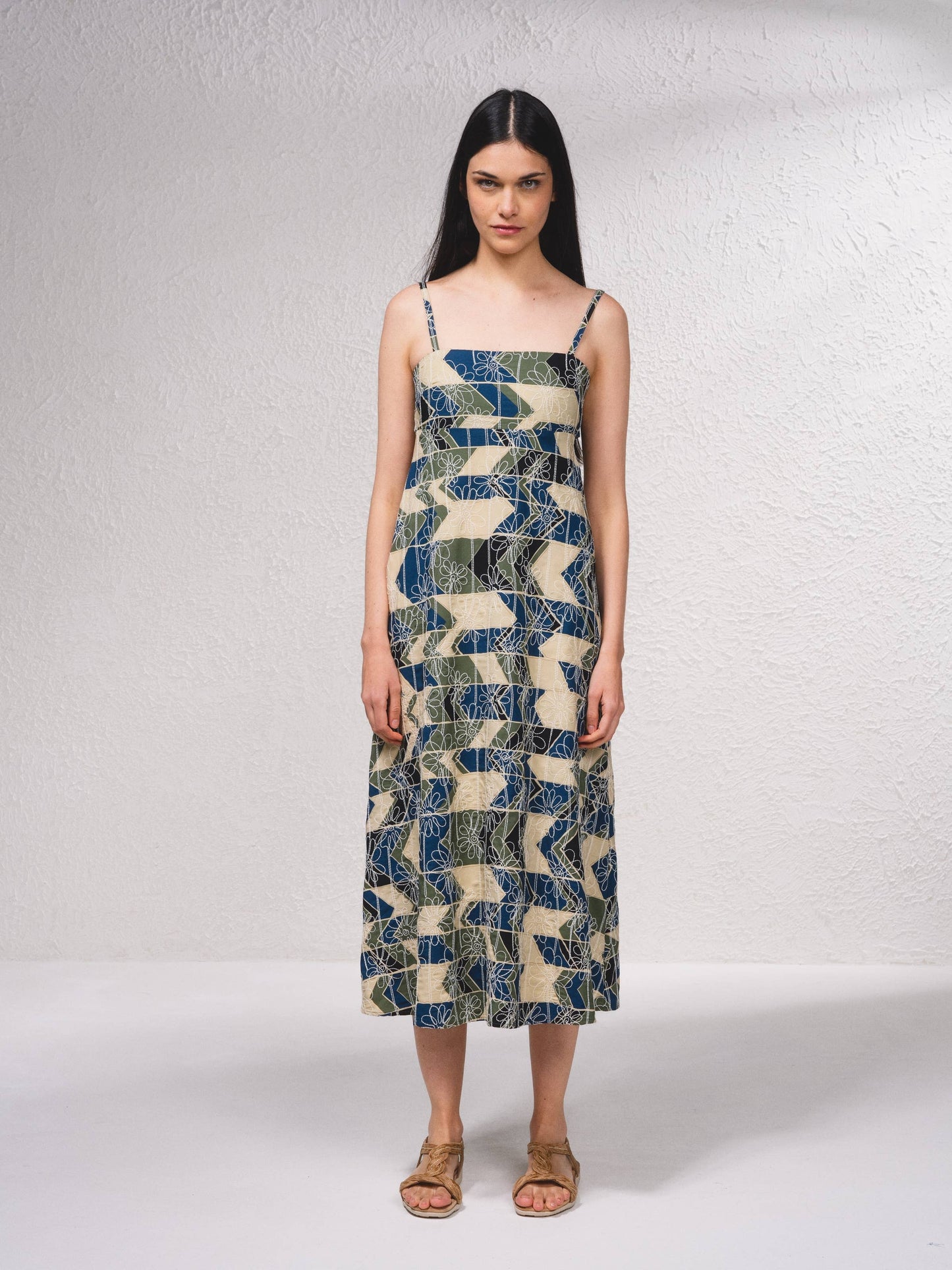 Floral Block Dress - XLARGE