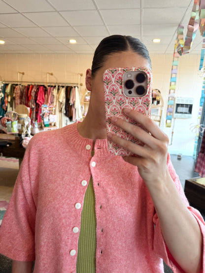 Ivory Cherry Cardigan