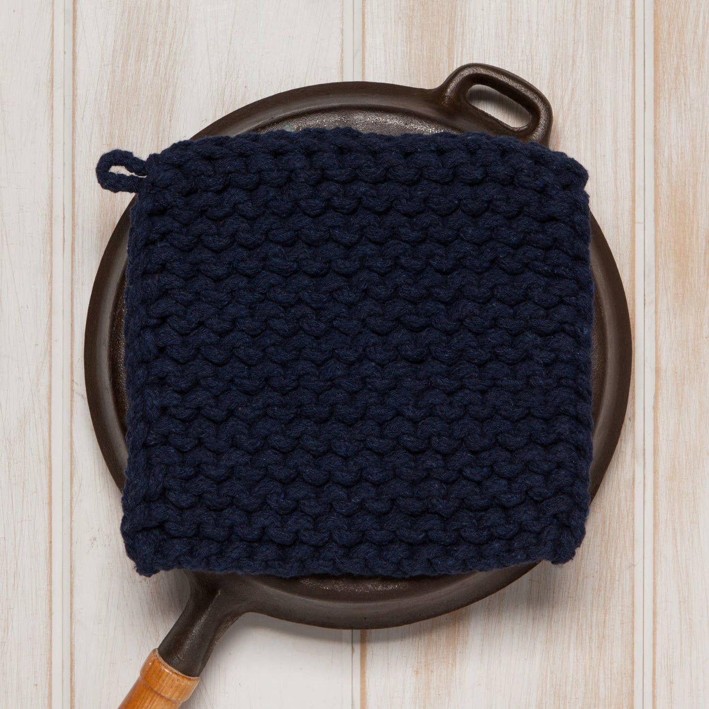 Midnight Blue Knit Potholder