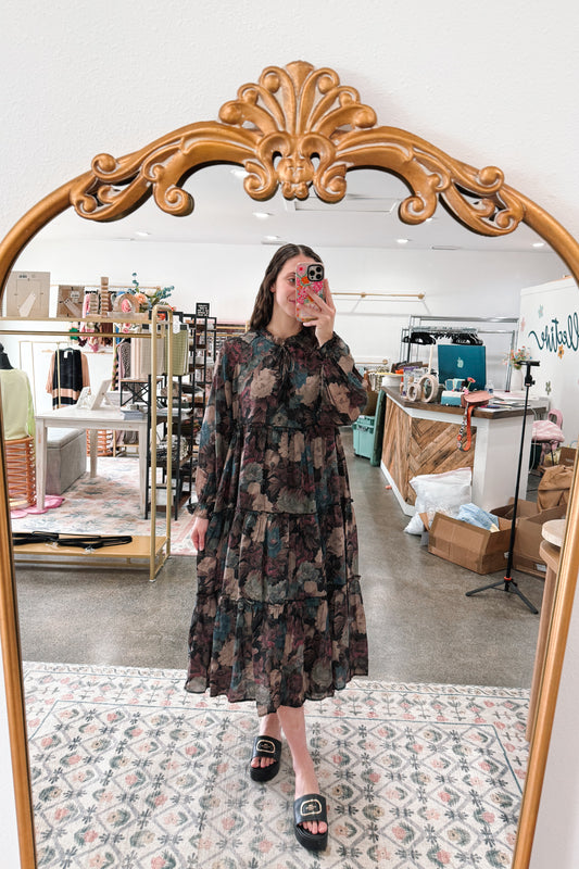 *PREORDER* Midnight Floral Dress