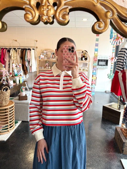 Rugby Stripe Top