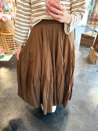 Cocoa Asymmetrical Skirt