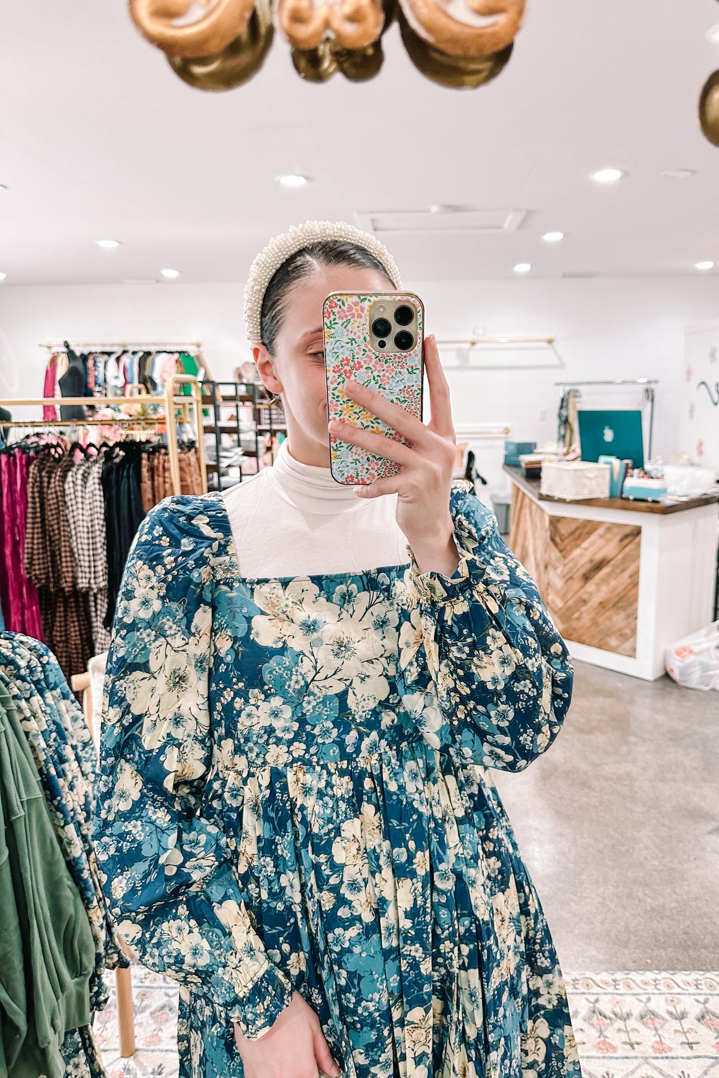 Midnight Floral Dress