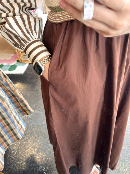 Stripe Mix Media Dress