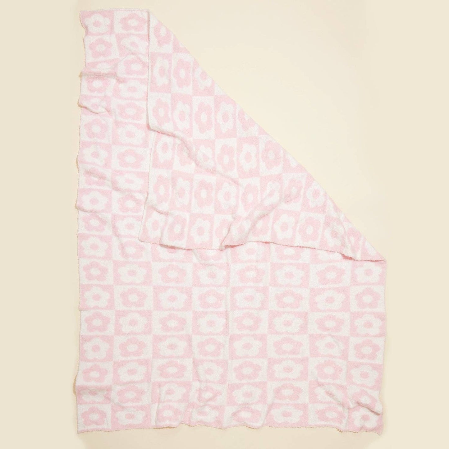 Flower Checkerboard Blanket