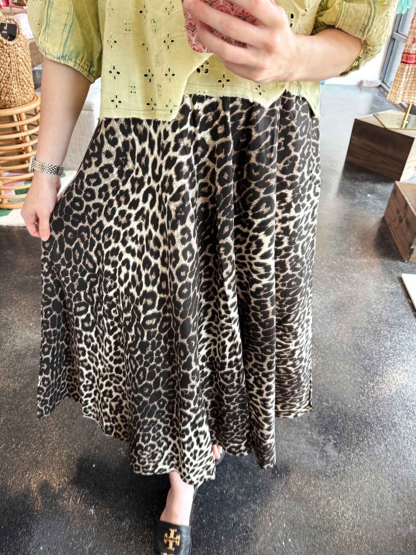 Leopard Print Skirt