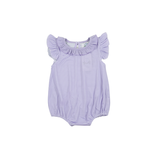 Flutter Sleeve Purple Stripe Bubble