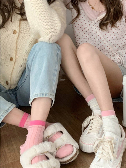 Color Ruffle Socks