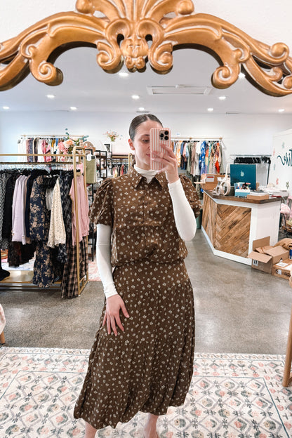 Fall Roses Set Skirt