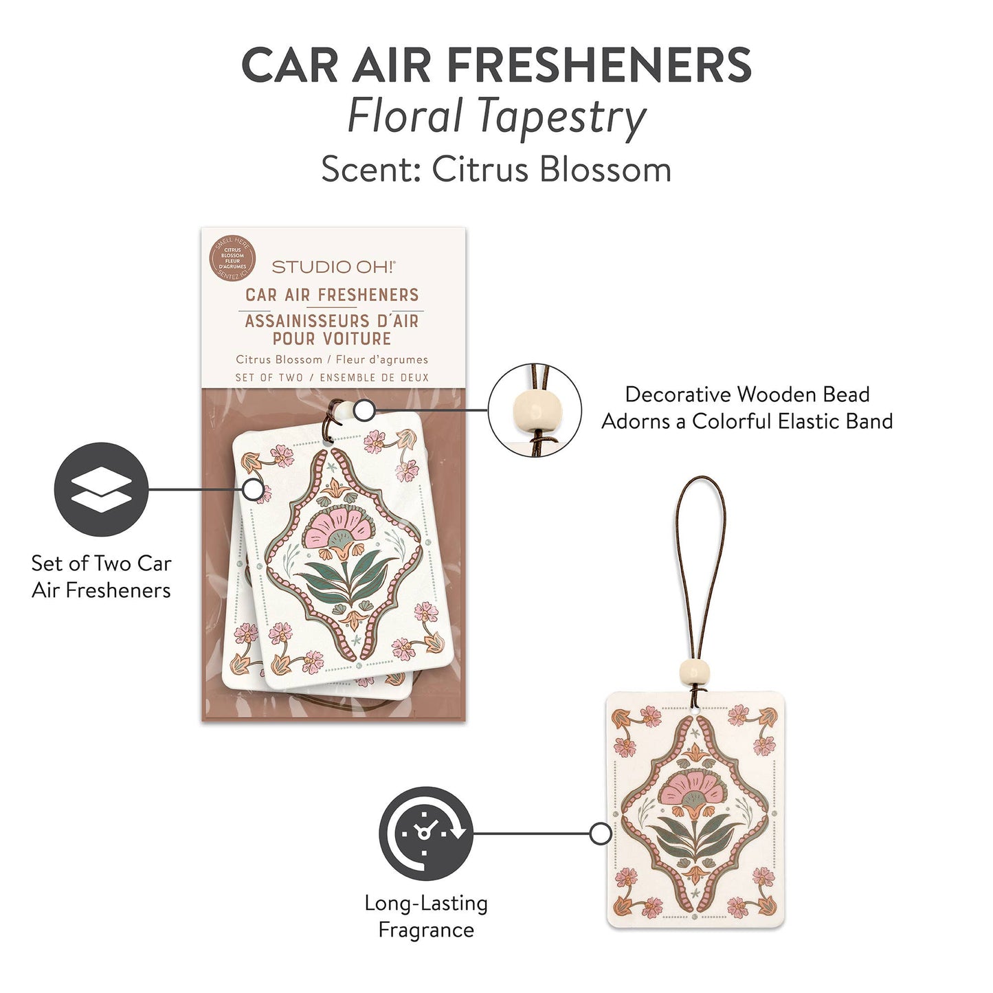 Floral Tapestry Car Air Freshener