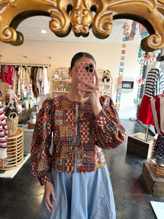 Patchwork Tie Top