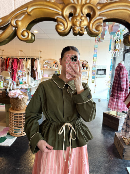 Olive Half Trench