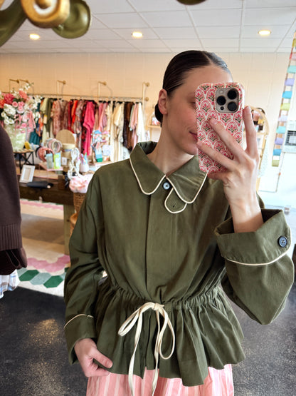 Olive Half Trench
