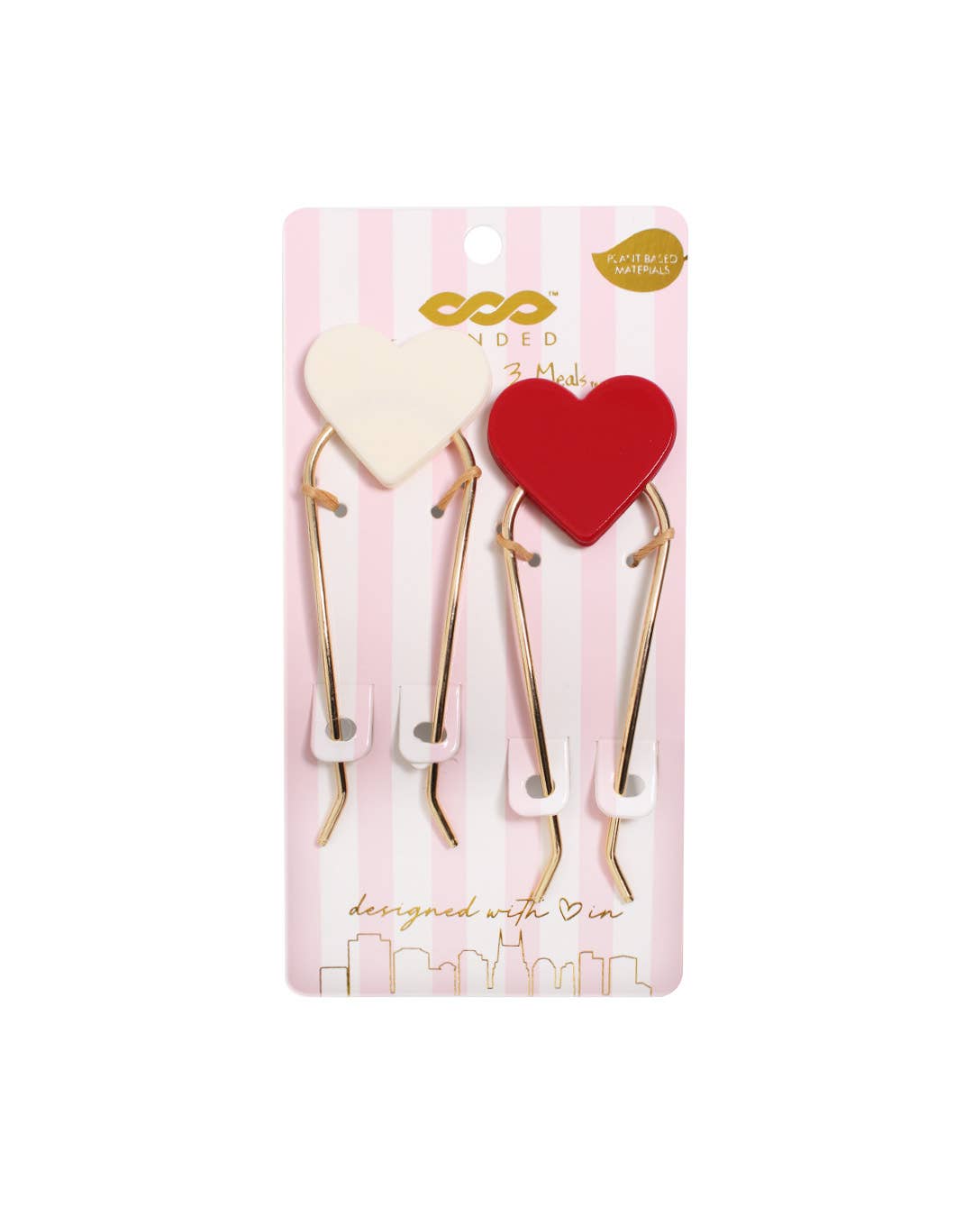 Heart Hair Forks