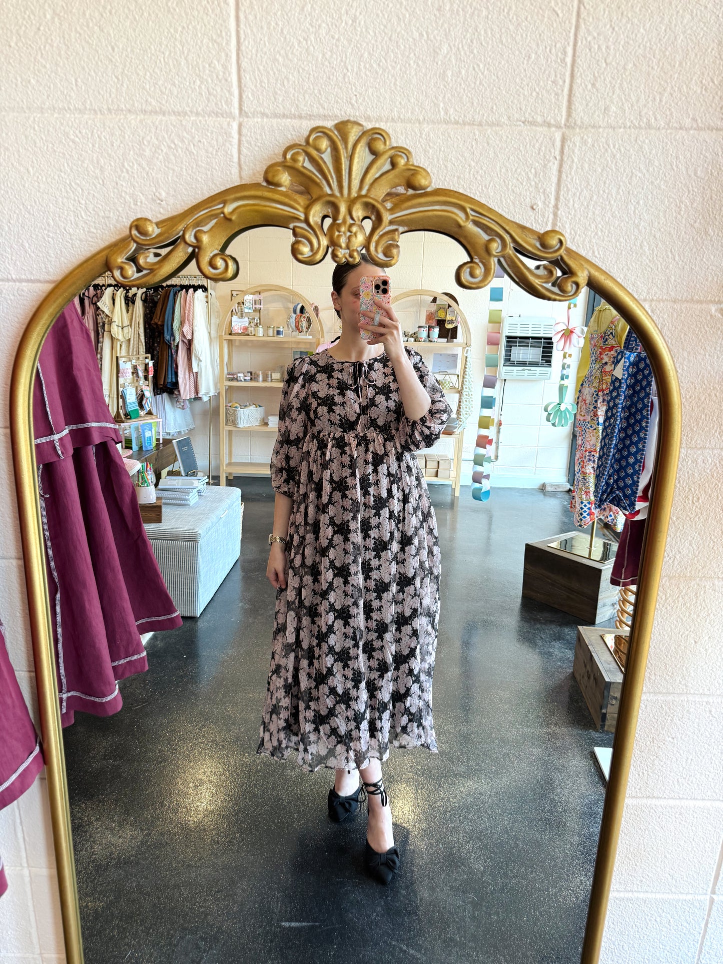 Midnight Blossom Dress