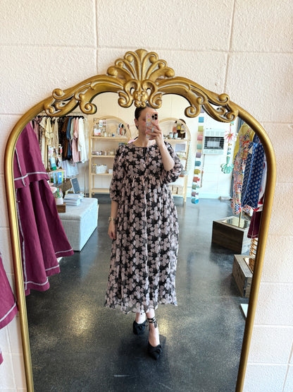 Midnight Blossom Dress