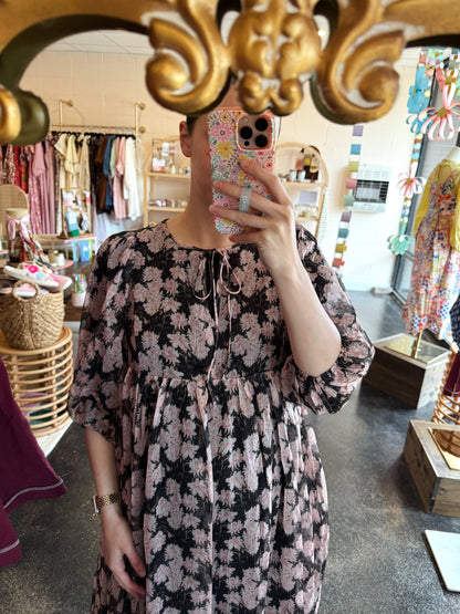 Midnight Blossom Dress