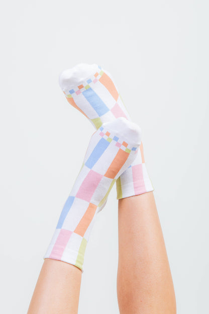 Color Block Casual Socks