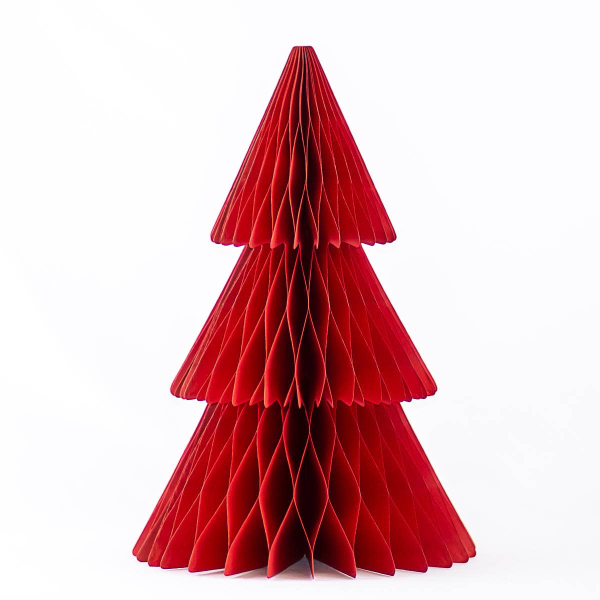 Accordion Paper Tree   Dark Red   15"